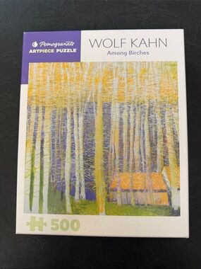 Wolf Kahn "Among Birches" 500-Piece Art Puzzle - by Pomegranate